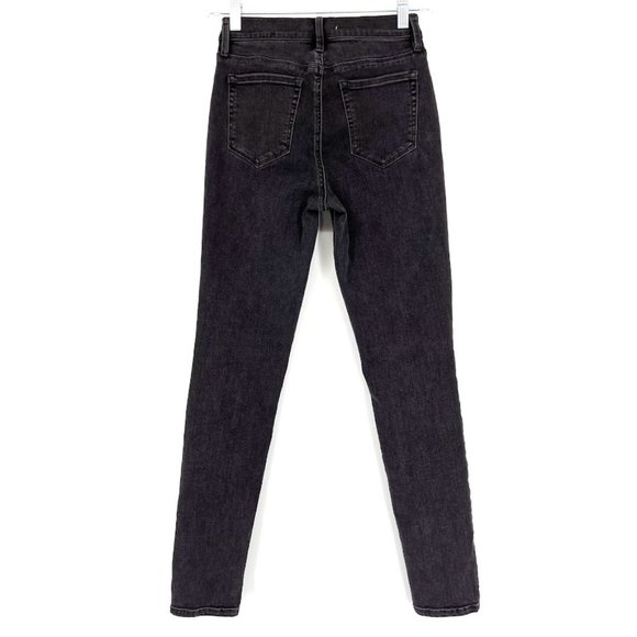 PacSun Size 24 Jeans Super High Rise Jeggings Lace Up Washed Black Stretch - Picture 5 of 9